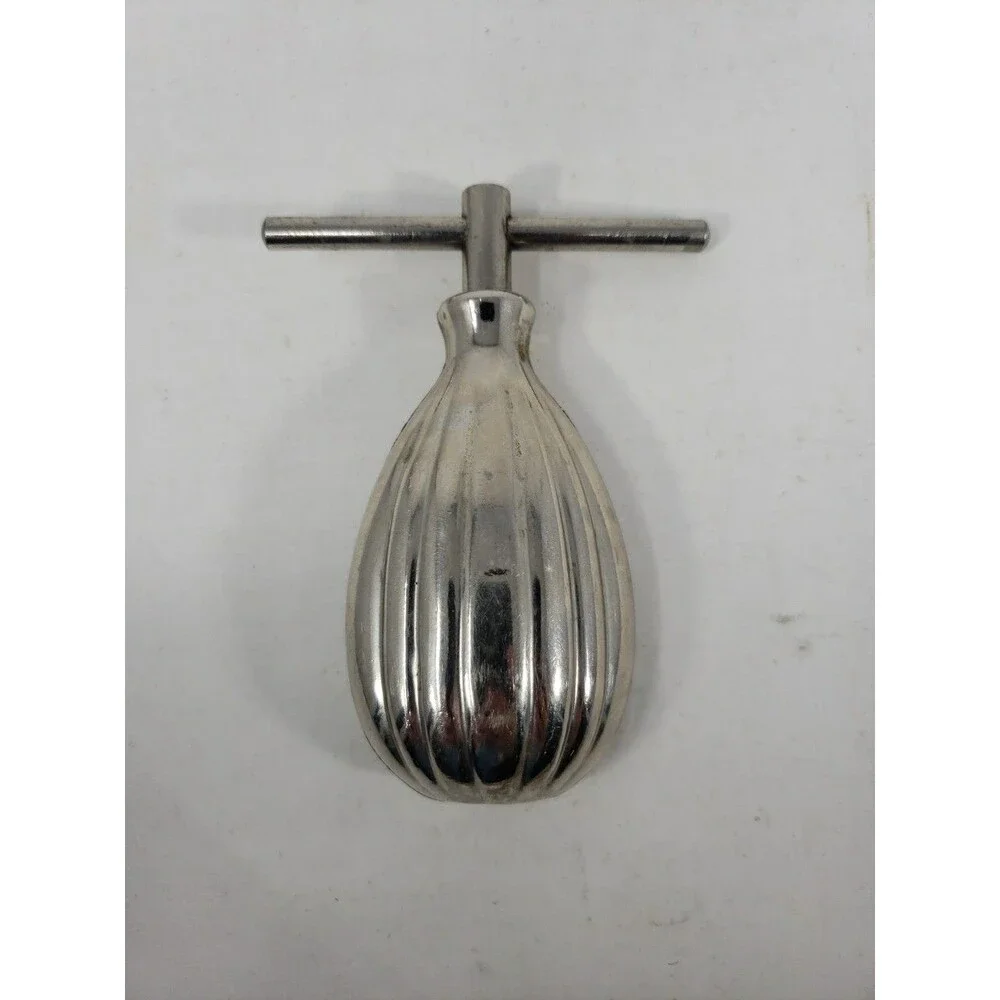 Vintage Nut Cracker Screw Type T-Handle Pineapple Shaped All Metal HMQ Style